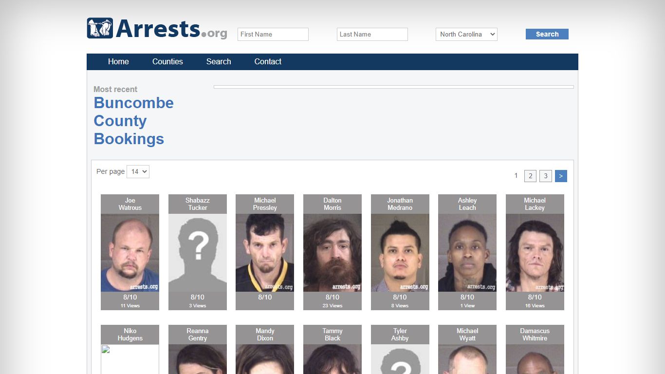 Buncombe County Arrests and Inmate Search